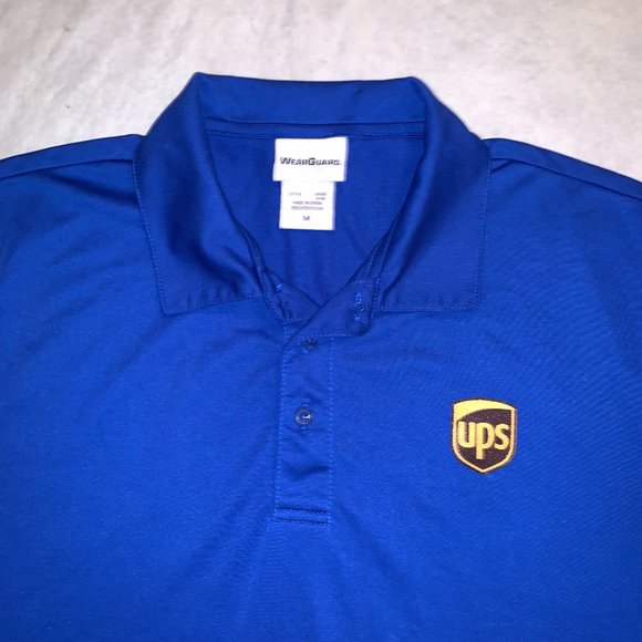 UPS Blue Polo Men's M Delivery Employee Uniform WearGuard Shirt - Picture 1 of 6